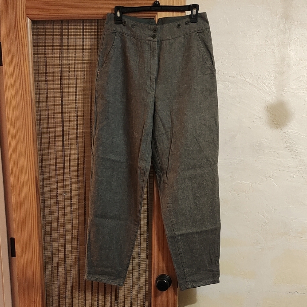 Poetry Green Cotton 6 Pants